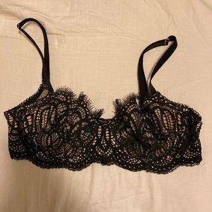 Victoria's Secret Dream Angels Black Lace Bra